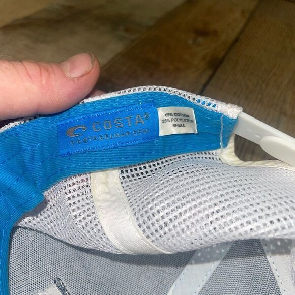 Costa Twill Trucker Traditions Hat Costa Blue/White One Size snap back - Picture 10 of 10